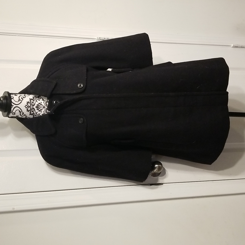 GAP Wool 3/4 Sleeve Pea Coat